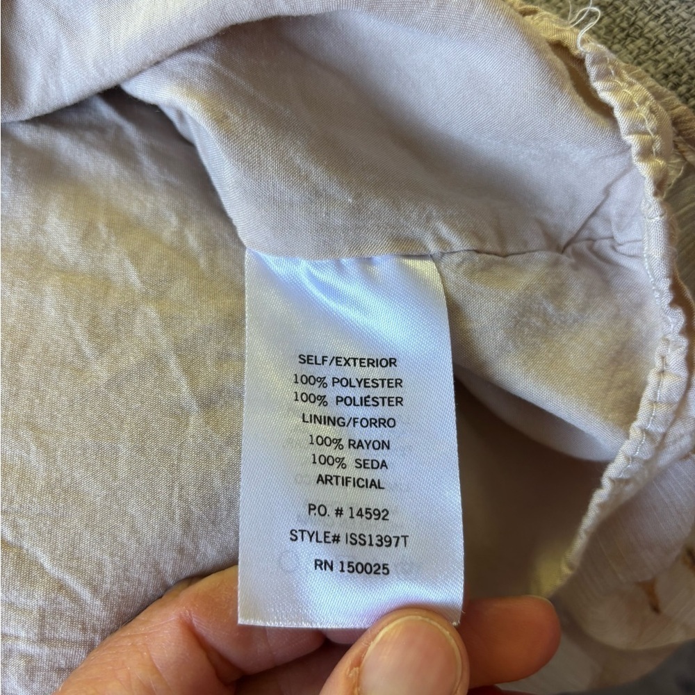 Bohme Jacquie the Label Floral Beige Women's Top Cottagecore Feminine Small - Picture 8 of 9